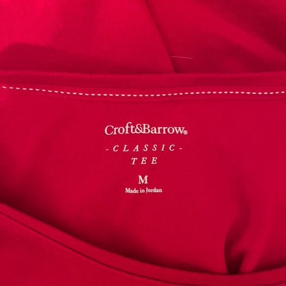 Red Croft and Barrow Tee Size M - Picture 3 of 3